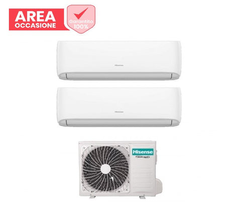 hisense area occasioni climatizzatore condizionatore hisense dual split inverter serie hi comfort 99 con 2amw42u4rgc r 32 wi fi integrato 90009000