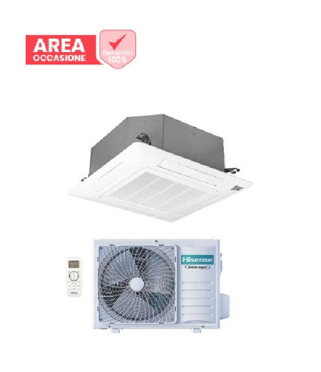 hisense area occasioni condizionatore a cassetta hisense turbo 9000 btu act26ur4rcc8 r 32 wi fi optional con telecomando e pannello incluso