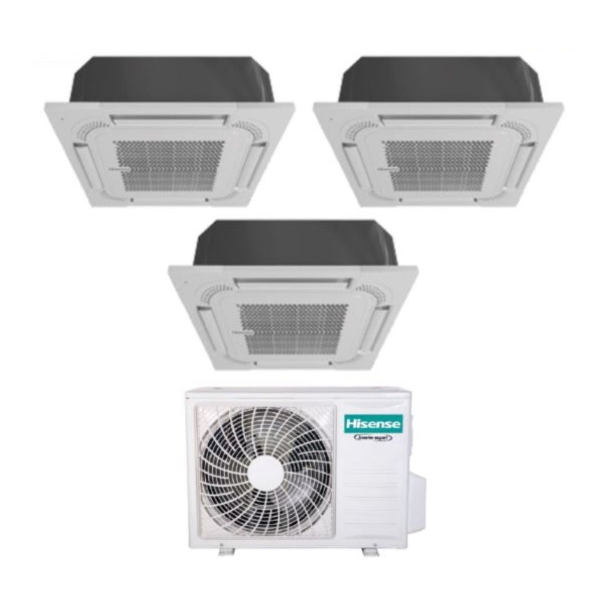 hisense climatizzatore condizionatore hisense dual split a cassetta 912 con 2amw50u4rxa r 32 wi fi optional 900012000 telecomando e pannello incluso novita