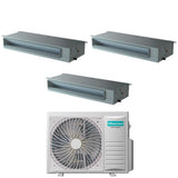 hisense climatizzatore condizionatore hisense dual split inverter canalizzato canalizzabile 912 con 2amw52u4rxc r 32 wi fi optional 900012000 con telecomando di serie e cablato incluso