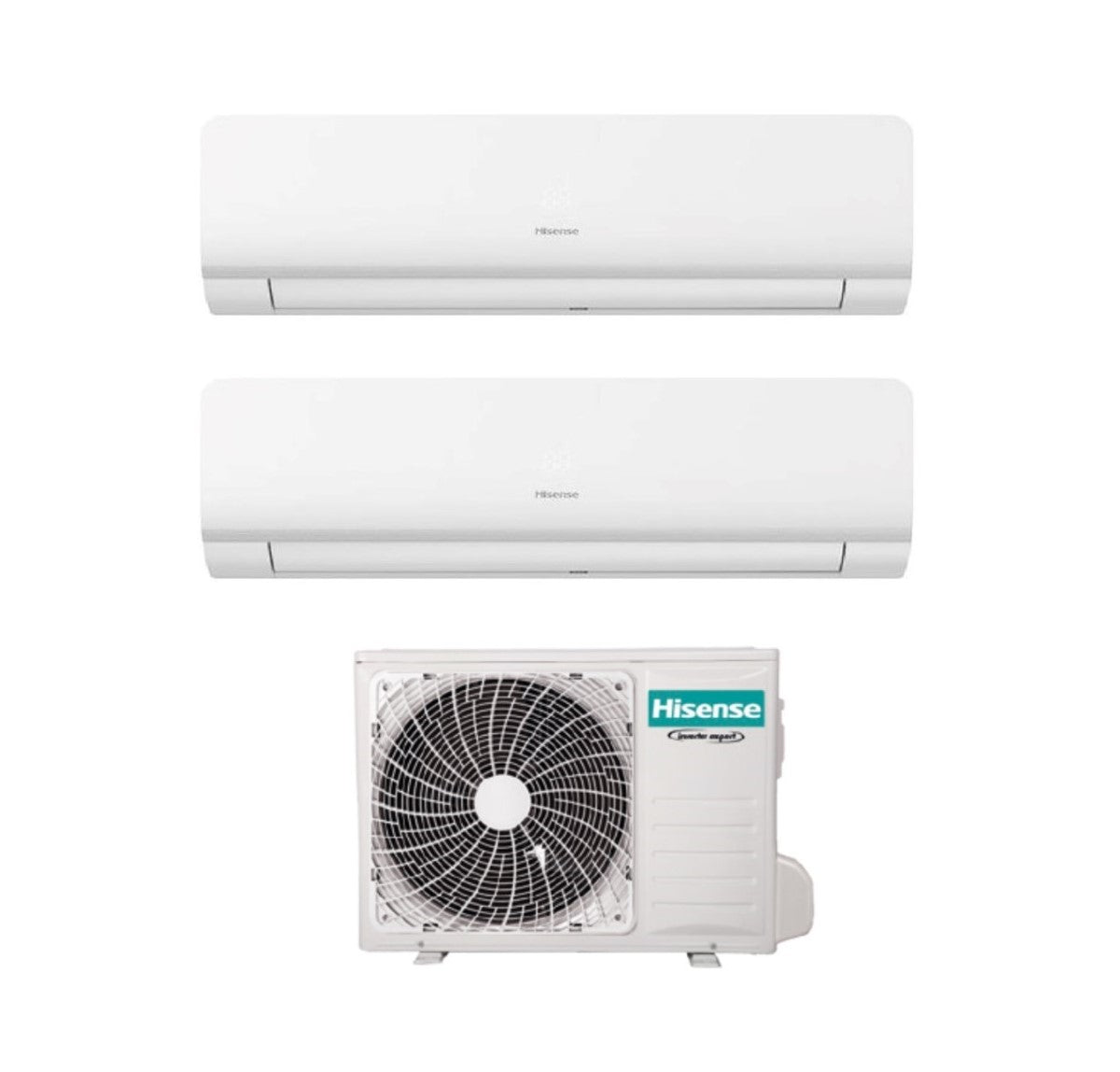hisense climatizzatore condizionatore hisense dual split inverter serie new energy 712 con 2amw52u4rxc r 32 wi fi integrato 700012000 novita