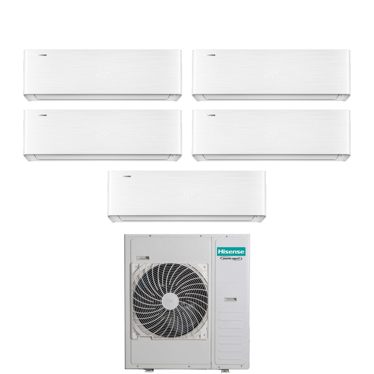 hisense climatizzatore condizionatore hisense penta split inverter serie energy pro x 999912 con 5amw125u4rta r 32 wi fi integrato 900090009000900012000