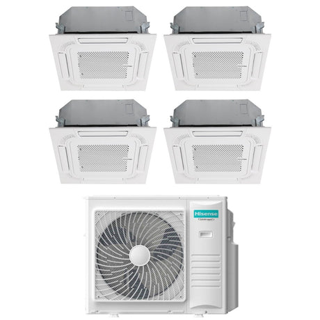 hisense climatizzatore condizionatore hisense quadri split a cassetta 9121212 con 4amw105u4raa r 32 wi fi optional 9000120001200012000 con telecomando e pannello incluso novita