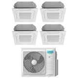hisense climatizzatore condizionatore hisense quadri split a cassetta 991212 con 4amw105u4raa r 32 wi fi optional 900090001200012000 con telecomando e pannello incluso novita