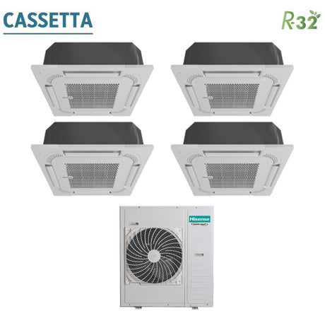 hisense climatizzatore condizionatore hisense quadri split a cassetta 9999 con 5amw125u4rta r 32 9000900090009000 con telecomando di serie e pannello incluso