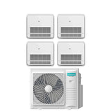 hisense climatizzatore condizionatore hisense quadri split console 99912 con 4amw105u4raa r 32 wi fi optional con telecomando di serie 90009000900012000 novita