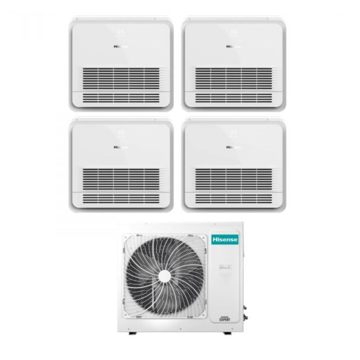 hisense climatizzatore condizionatore hisense quadri split console 9999 con 4amw81u4raa r 32 wi fi optional con telecomando di serie 9000900090009000 novita