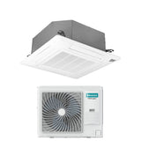 hisense condizionatore a cassetta hisense turbo 48000 btu r 32 wi fi optional con telecomando e pannello