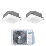 hisense condizionatore dual split a cassetta hisense 1212 con 3amw62u4rjc r 32 wi fi optional con telecomando