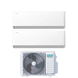 hisense condizionatore hisense dual split uni hb 77 con 2amw35u4rgc r 32 wi fi integrato