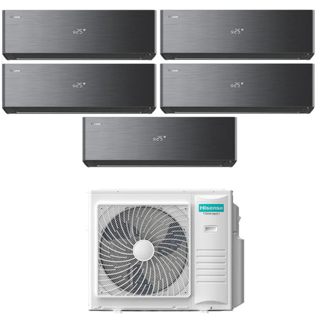 hisense condizionatore hisense penta split inverter energy pro x black 9991212 con 5amw105u4rqc r 32 wi fi integrato