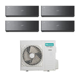 hisense condizionatore hisense trial split energy pro x black 12121218 con 5amw105u4rqc r 32 wi fi integrato