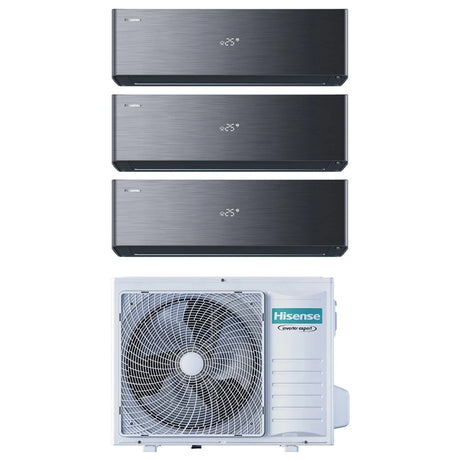 hisense condizionatore hisense trial split energy pro x black 9918 con 4amw81u4rjc r 32 wi fi integrato
