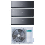 hisense condizionatore hisense trial split inverter energy pro x black 90001200012000 btu con 3amw72u4rjc r 32 wi fi integrato