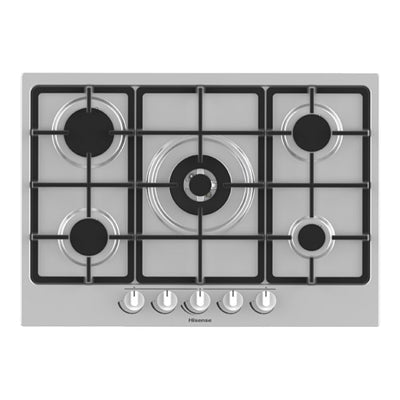 hisense piano cottura a gas hisense gm773xf tripla corona 5 fuochi acciaio inox ean 3838782435751