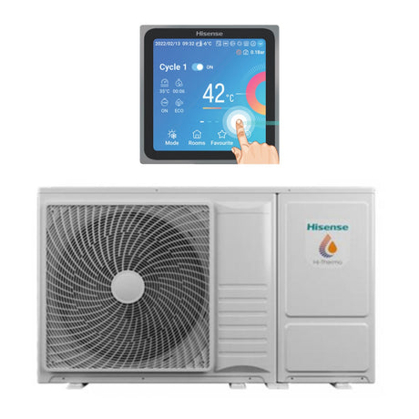 hisense pompa di calore reversibile monoblocco hisense hi terma ahz 044hcds1 r 32 wi fi optional con comando incluso