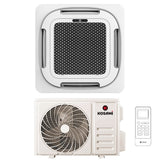 kosami condizionatore a cassetta kosami 60000 btu trifase r 32 wi fi integrato con griglia e telecomando