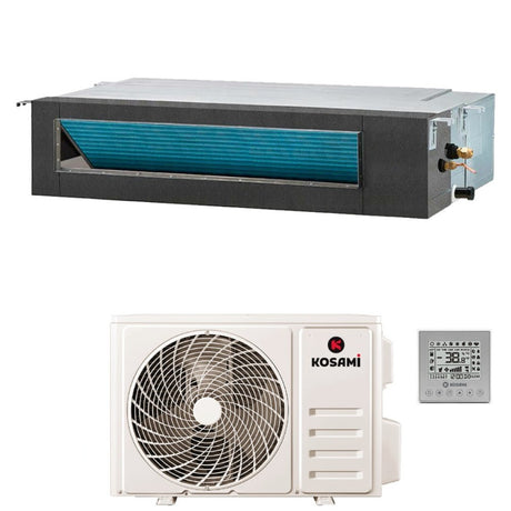 kosami condizionatore canalizzato kosami 12000 btu r 32 wi fi integrato con comando a filo