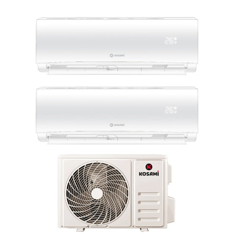 kosami condizionatore dual split kosami paros white 99 con 18 2 r 32 wi fi integrato