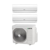 kukyr climatizzatore condizionatore kukyr dual split inverter serie spring 99 con multi 2 14 r 32 wi fi optional 90009000 ean 8059657014023