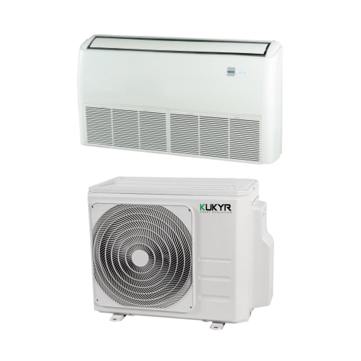 kukyr climatizzatore condizionatore kukyr soffittopavimento inverter 18000 btu r 32 wi fi optional con telecomando infrarossi incluso kit wi fi kukyr light commercial