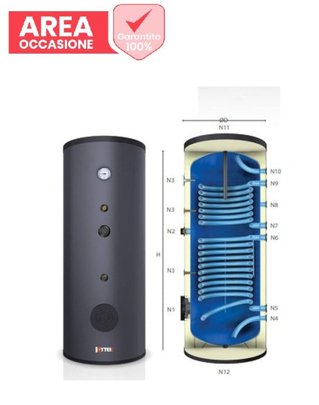 kytek area occasioni 2749 bollitore kytek kb 200 doppia serpentina per produzione di acs