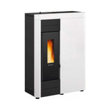 la nordica termostufa a pellet la nordica extraflame modello virna idro 155 kw colore bianca new ean 8055776918389