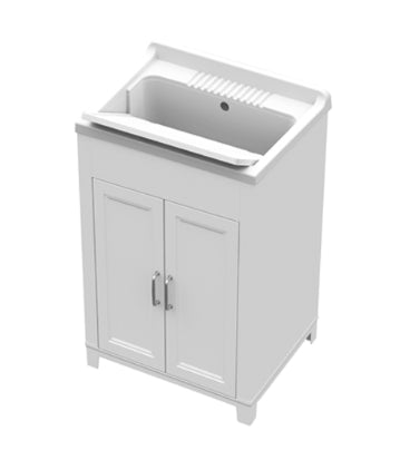 lavatoio mongardi in resina antiacido cm 60x50 h85 bianco