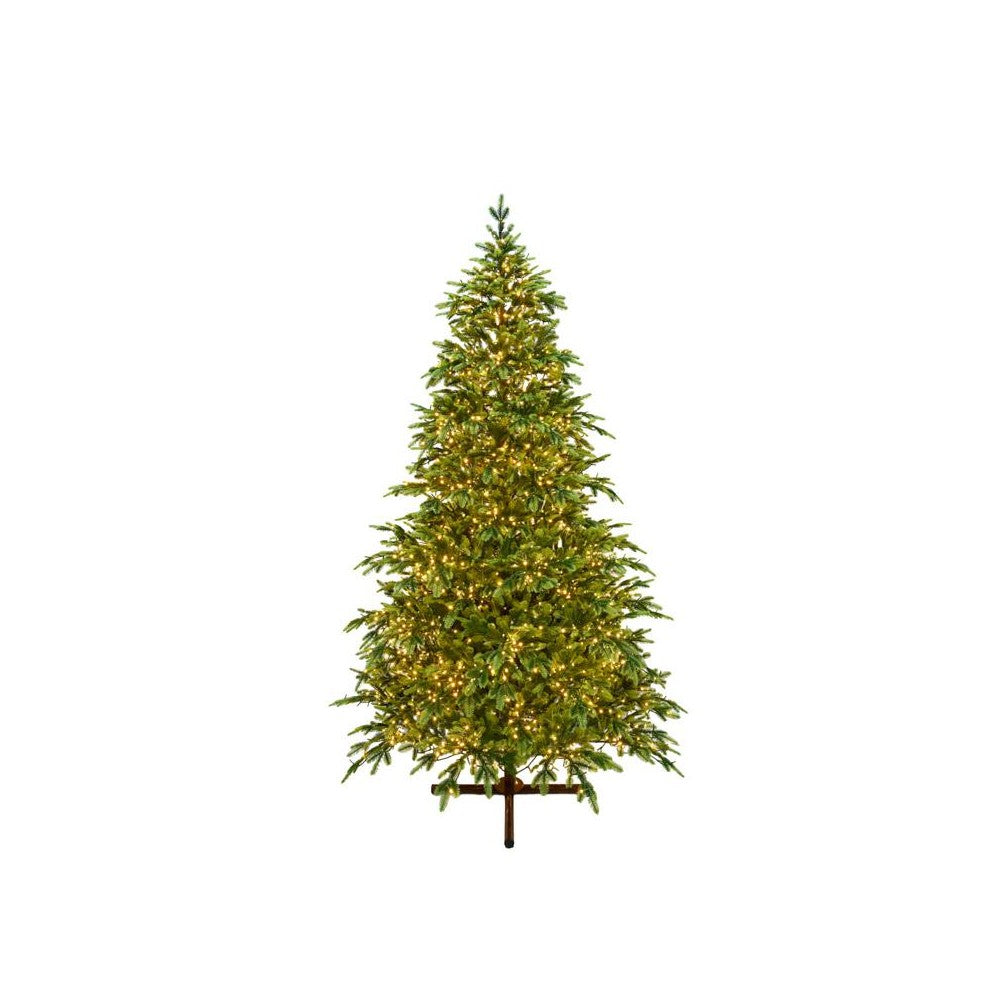 le stelle albero di natale artificiale verde le stelle cortina h 240cm x l 150cm super folto con 3300 luci led e 6435 rami