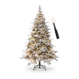 le stelle albero di natale innevato le stelle st moritz h 240cm x l 165cm con 3000 luci led 3484 rami bacchetta