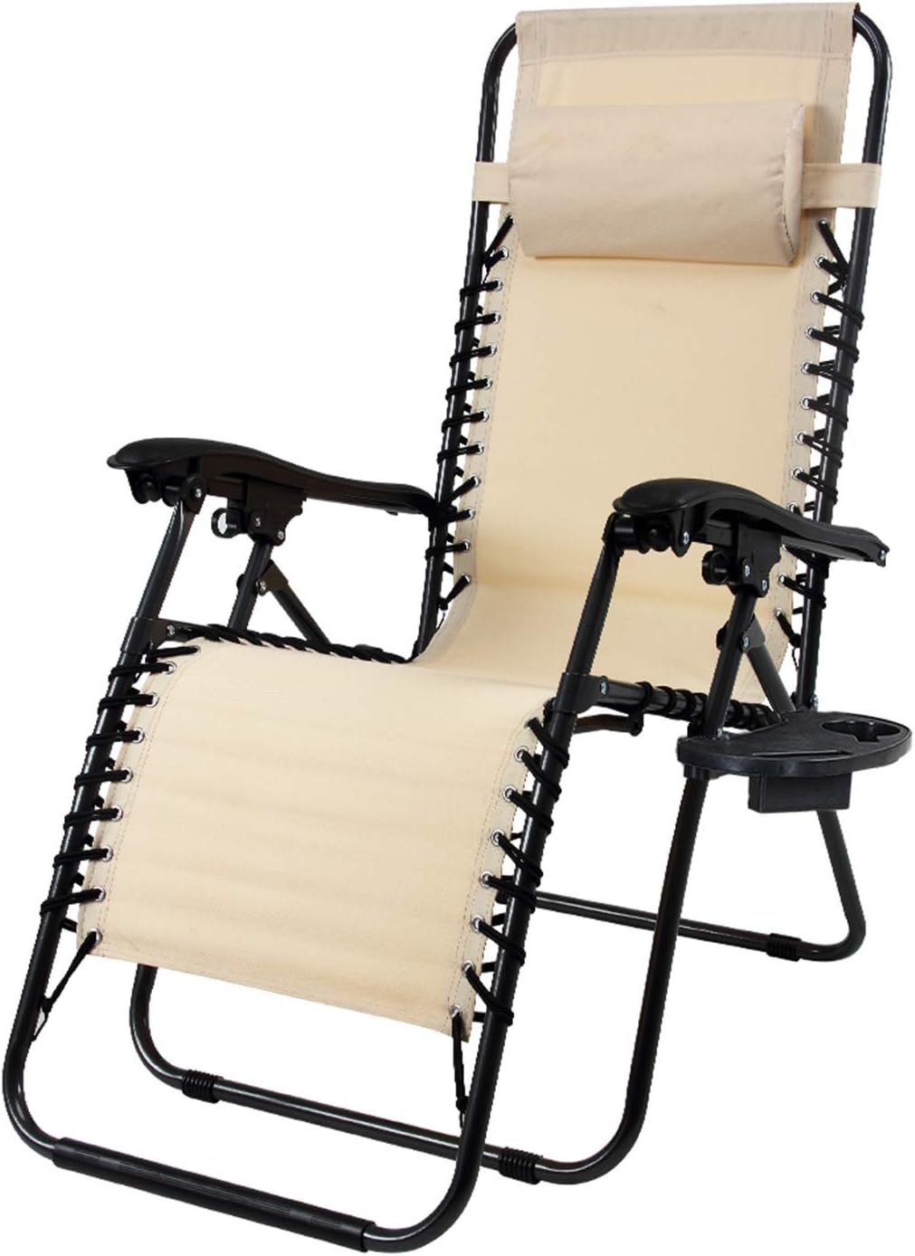 le stelle le stelle sedia sdraio zero gravity da giardino reclinabile pieghevole con telaio n pvc colore beige ean 8024299800600