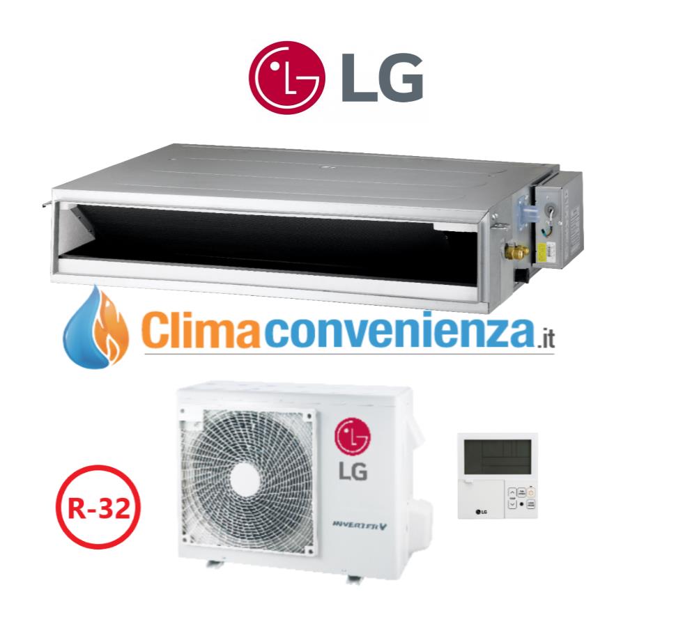 lg climatizzatore condizionatore lg canalizzabile 12000 btu cl12r.n20 r 32 classe aa