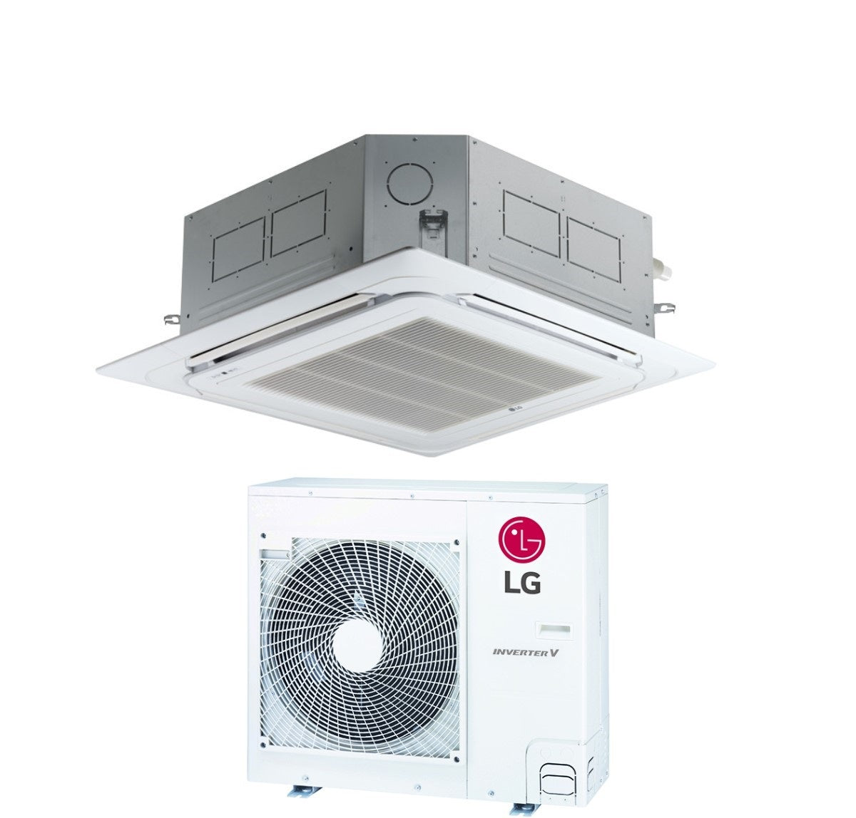 lg climatizzatore condizionatore lg cassetta a 4 vie inverter 30000 btu ut30f r 32 wi fi optional con comando a filo e pannello incluso novita