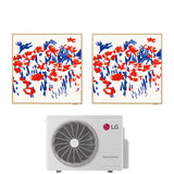 lg climatizzatore condizionatore lg dual split inverter serie artcool gallery 912 con mu2r15 r 32 wi fi optional 900012000 ean 8059657014207