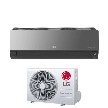 lg climatizzatore condizionatore lg inverter serie artcool mirror 12000 btu ac12bk r 32 wi fi integrato uv nano voice control classe aa