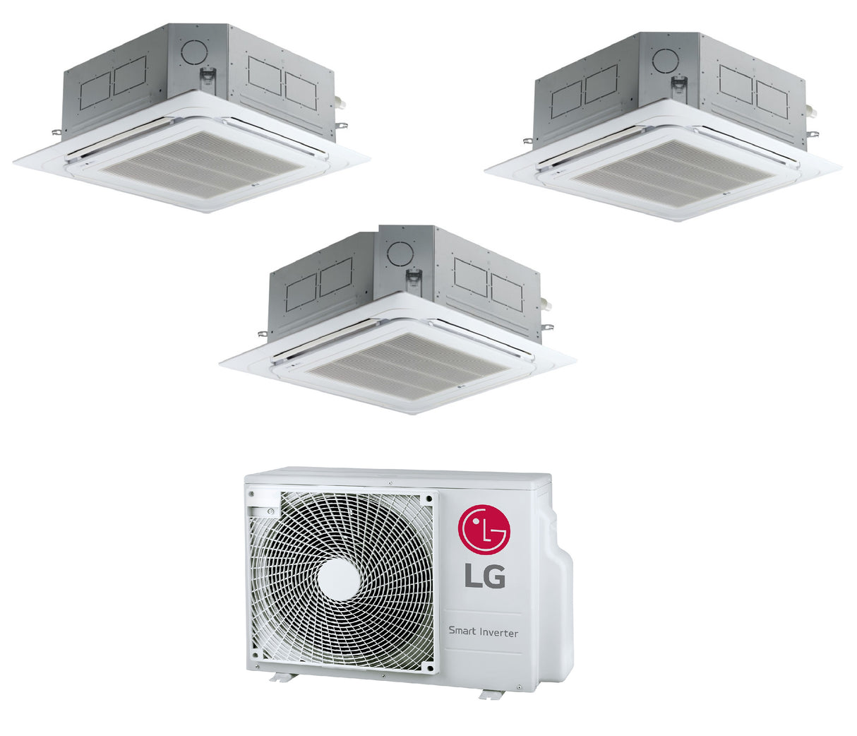 lg condizionatore a cassetta trial split lg standard 999 btu con mu3r19 r 32 wi fi optional con pannello