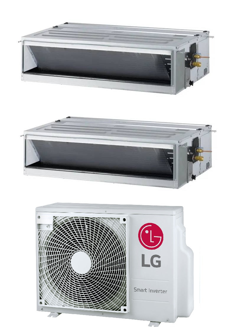 lg condizionatore canalizzato dual split lg standard 1212 btu con mu2r17 r 32 wi fi optional