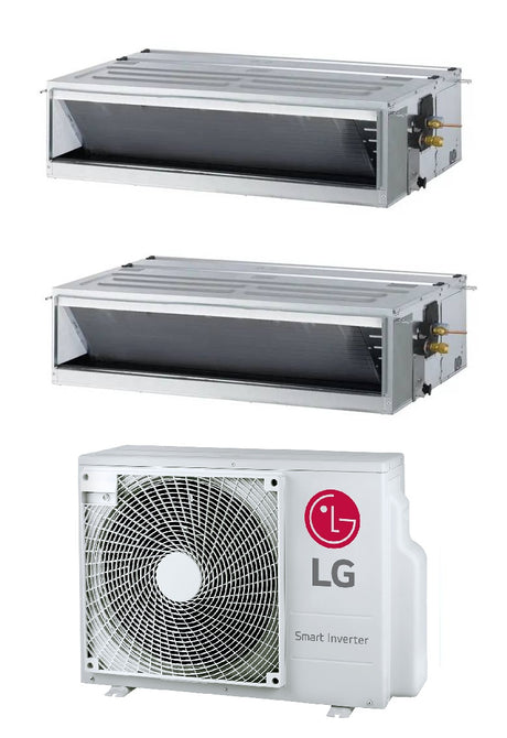 lg condizionatore canalizzato dual split lg standard 912 btu con mu2r15 r 32 wi fi optional