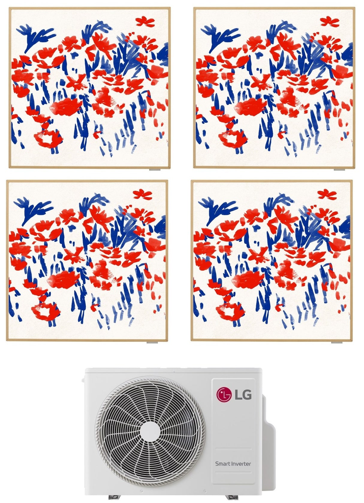 lg condizionatore lg quadri split inverter artcool gallery photo 12121212 con mu4r27 r 32 wi fi integrato