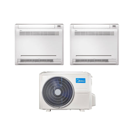 midea climatizzatore condizionatore console midea dual split inverter 1212 con m3of 21hfn8 q r 32 1200012000