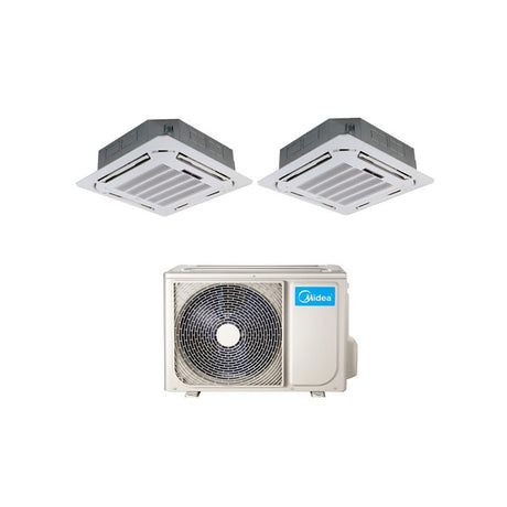 midea climatizzatore condizionatore dual split midea cassetta 4 vie r 32 90009000 con m20 18fn8 q new 99