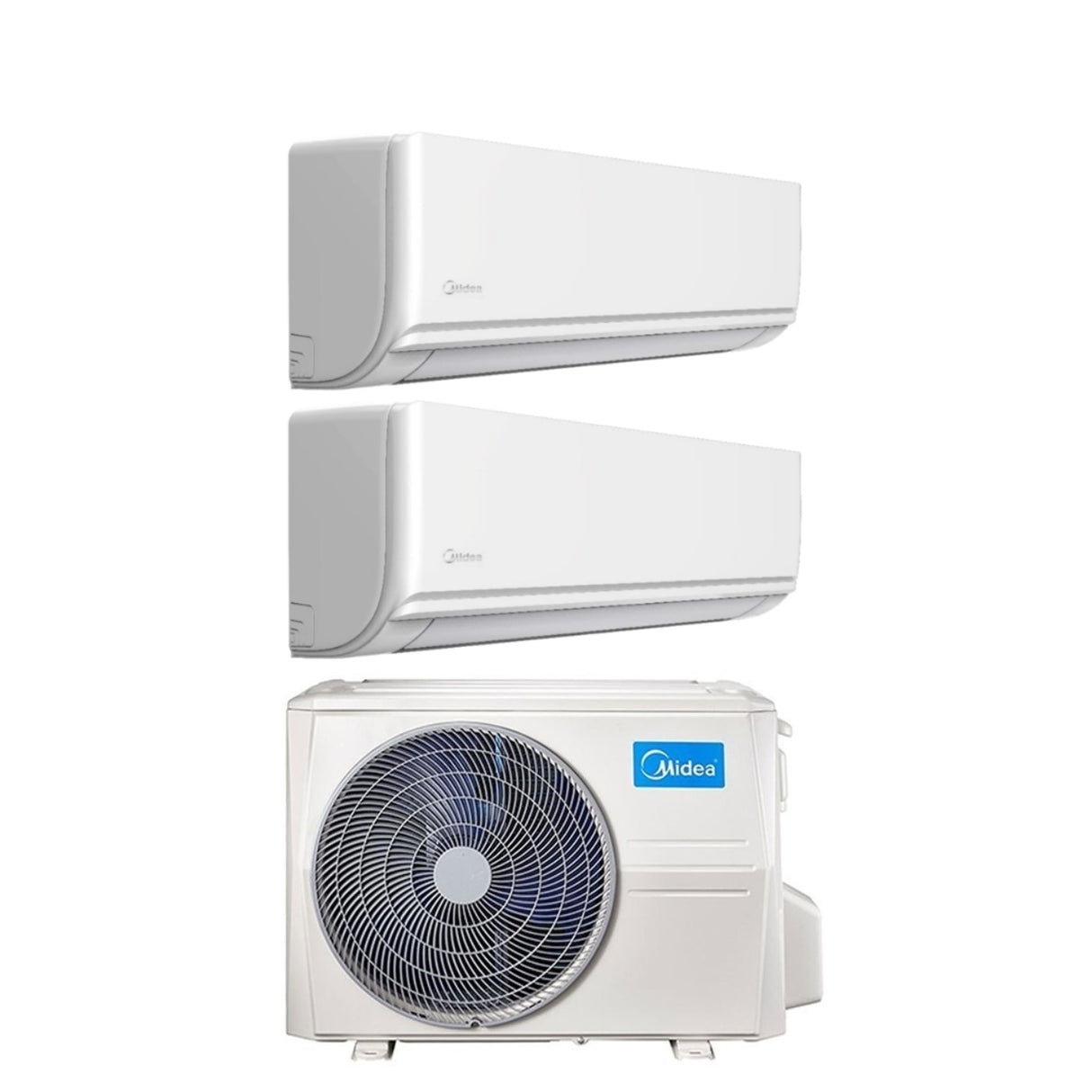 midea climatizzatore condizionatore midea dual split inverter serie exclusive 1212 con m2oe 18hfn8 q r 32 wi fi optional 1200012000