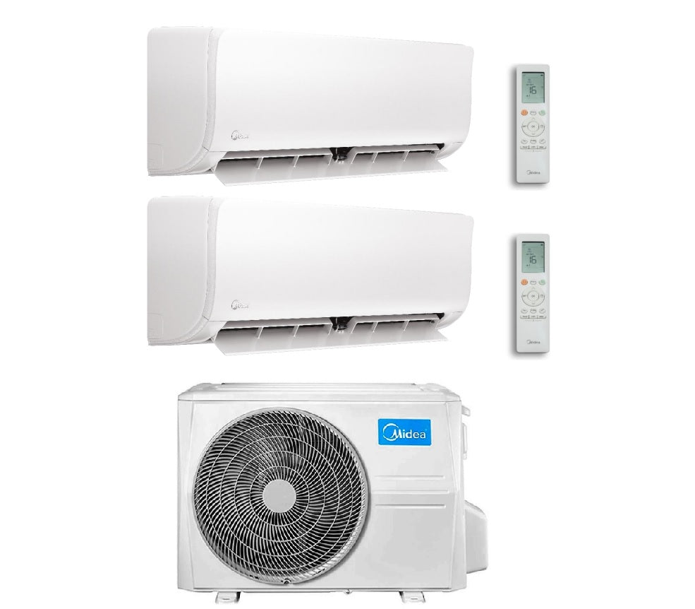 midea climatizzatore condizionatore midea dual split inverter serie xtreme pro green 900012000 btu con m2oh 14hfn8 q 912 wi fi integrato
