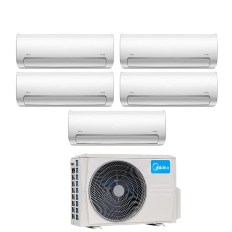midea climatizzatore condizionatore midea penta split inverter serie mission pro 912121212 con m5o 42fn8 q r 32 wi fi optional 900012000120001200012000 novita
