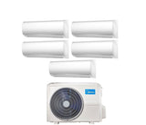 midea climatizzatore condizionatore midea penta split inverter serie right 99999 con m5o 42fn8 q r 32 wi fi optional 90009000900090009000 novita