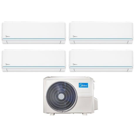 midea climatizzatore condizionatore midea quadri split inverter serie evolution 991212 con m40b 36hfn8 r 32 wi fi optional 900090001200012000