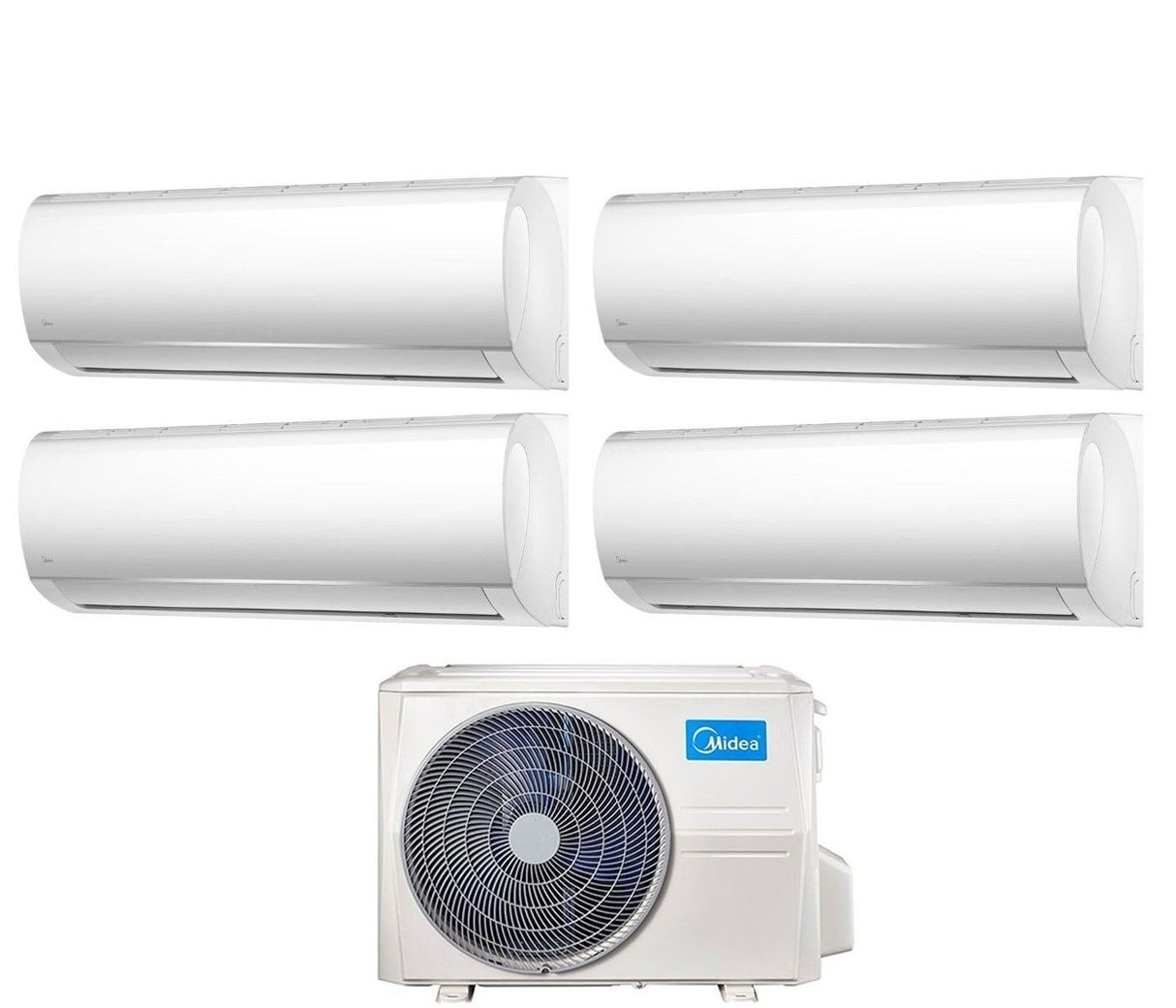midea climatizzatore condizionatore midea quadri split inverter serie right 9999 con m4oe 28hfn8 q r 32 wi fi optional 9000900090009000 novita