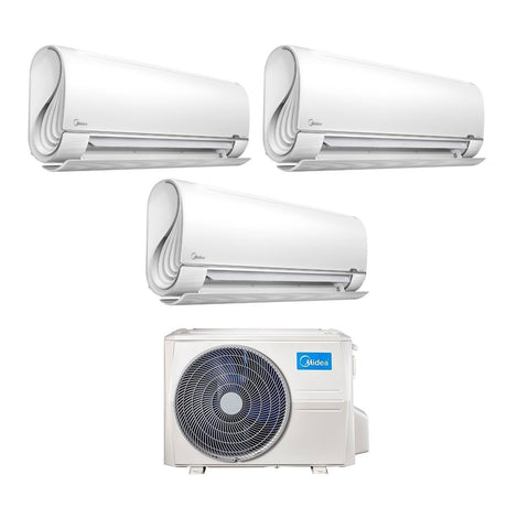 midea climatizzatore condizionatore midea trial split inverter serie breezeless 9912 con m3of 21hfn8 q r 32 wi fi integrato 9000900012000 novita