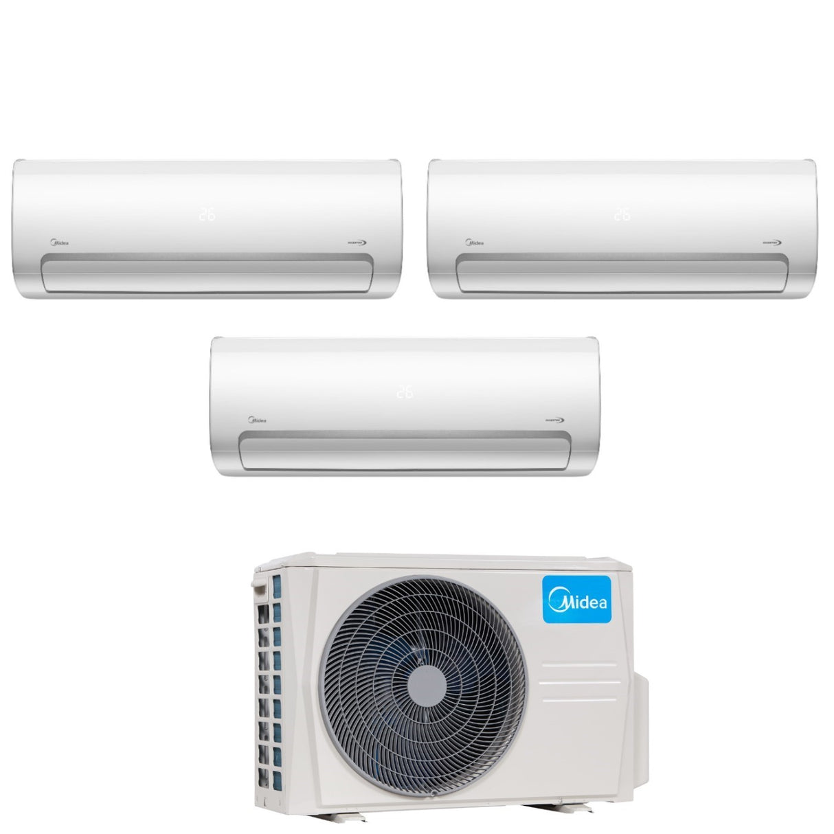 midea climatizzatore condizionatore midea trial split inverter serie mission pro 91212 con m3o 27nf8 r 32 wi fi optional 90001200012000