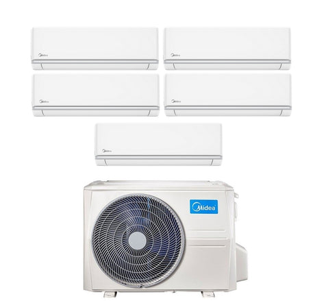 midea condizionatore penta split midea elegance 999918 con m5oe 42hfn8 q r 32 wi fi optional